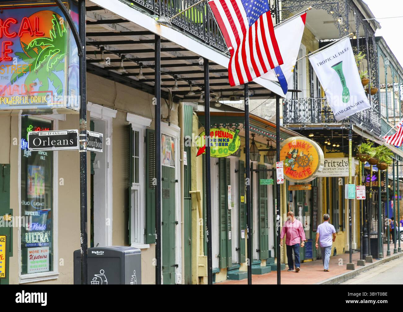 New orleans french quarter signs hi-res stock photography and