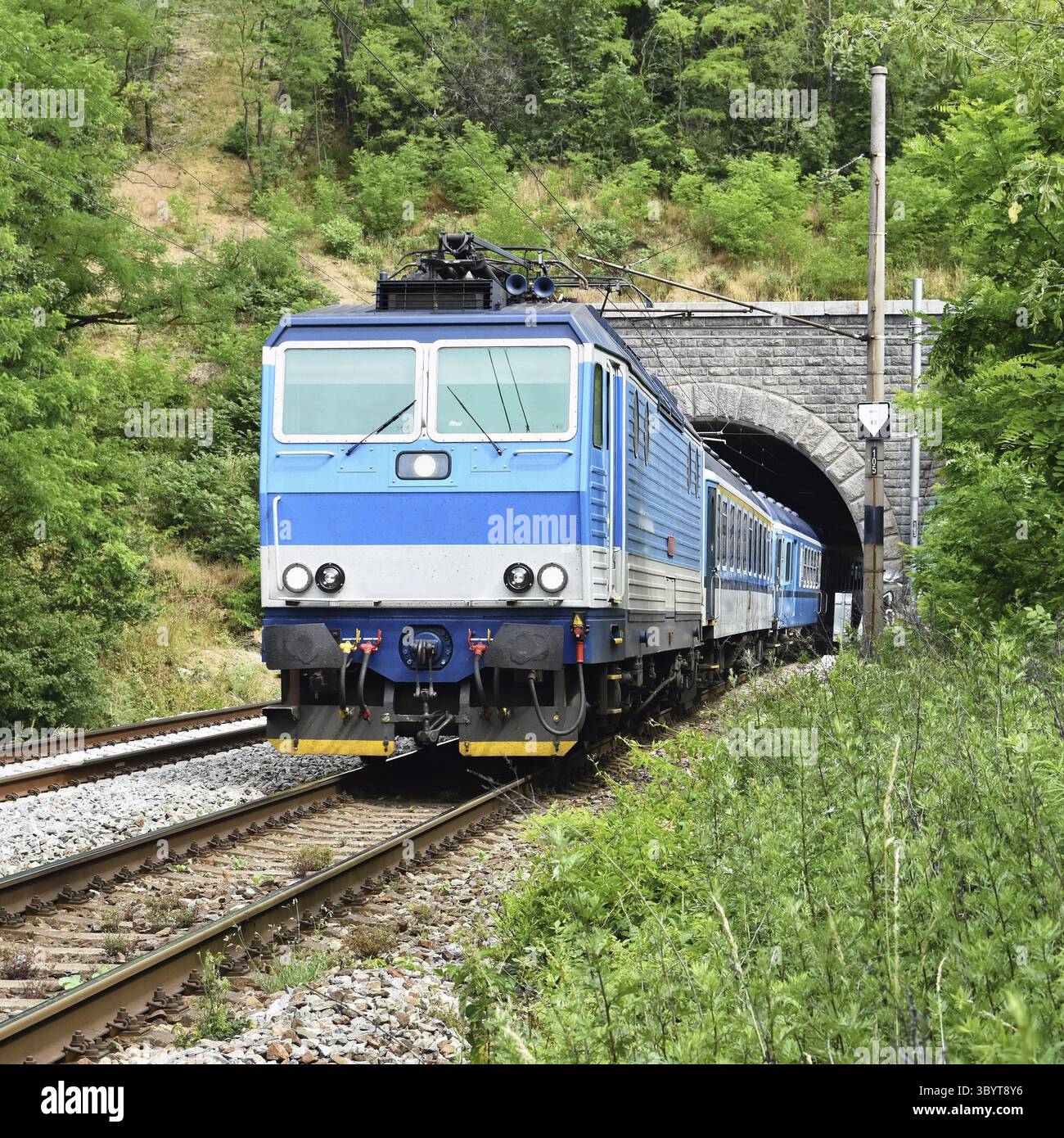 Cech Train Service Beautiful Czech passenger train with carriages Stock Photo - Alamy