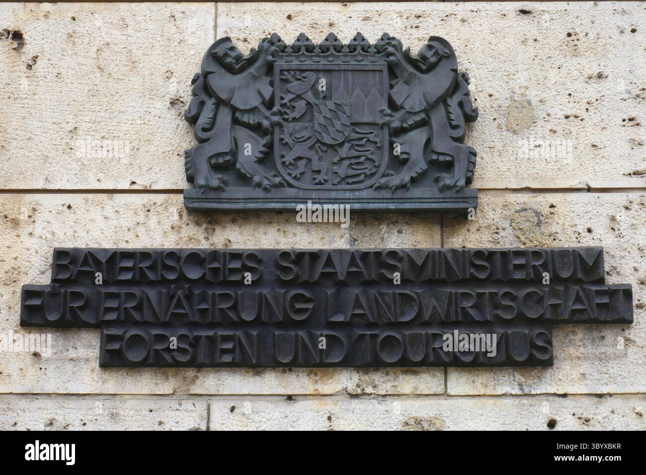 Lettering Bavarian State Ministry of Food, Agriculture, Forestry and ...