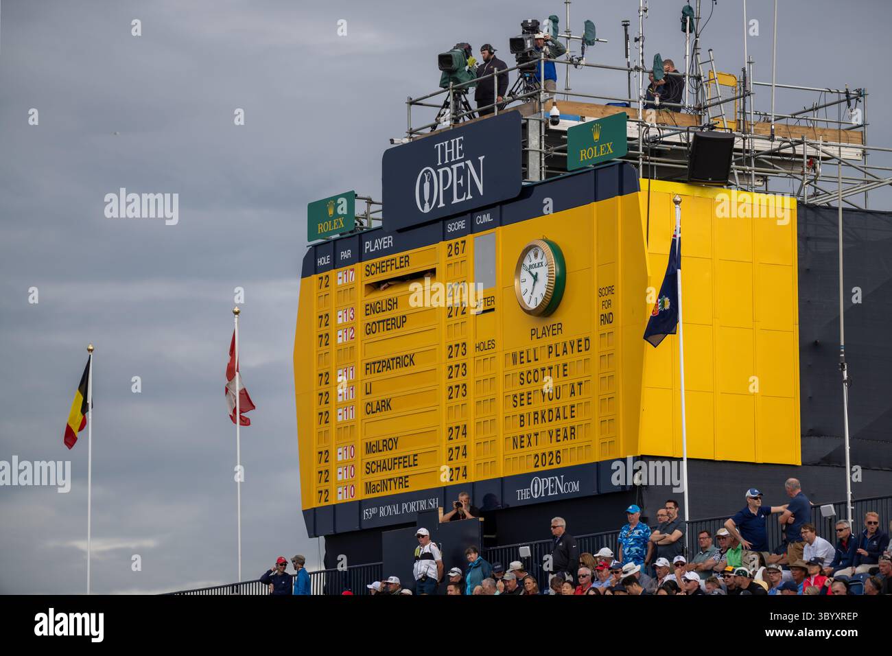 Portrush, Ireland. 20th July 2025. The final scoreboard of 153rd Open ...