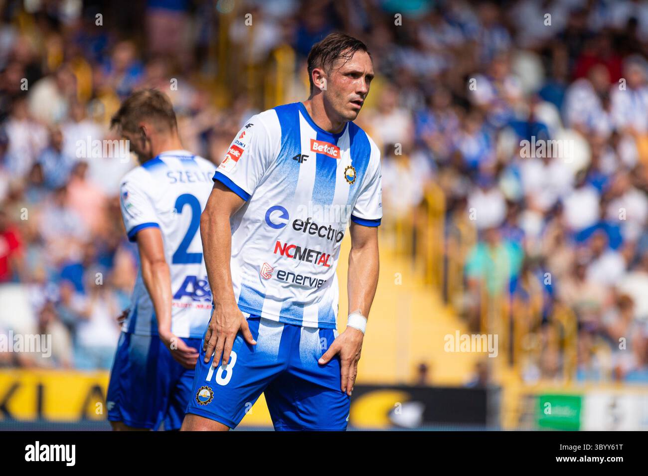 Mielec, Poland. 20th July, 2025. Betclic 1. Liga match between Stal Mielec and Wisla Krakow, ending in a 0:4 victory for Wisla Krakow at the Stal Mielec stadium, Poland. Credit: Robert Skalski/Alamy Live News Stock Photo