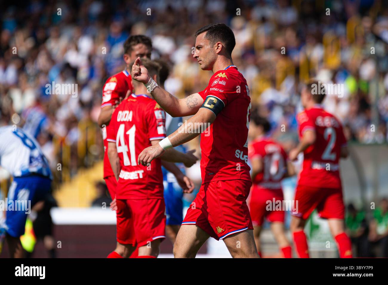 Mielec, Poland. 20th July, 2025. Betclic 1. Liga match between Stal Mielec and Wisla Krakow, ending in a 0:4 victory for Wisla Krakow at the Stal Mielec stadium, Poland. Credit: Robert Skalski/Alamy Live News Stock Photo