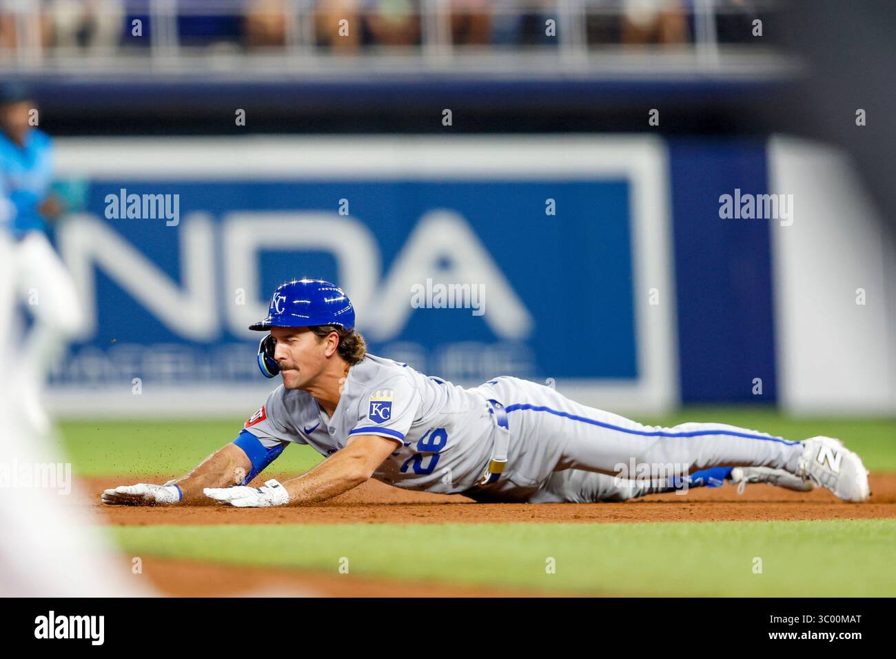 MIAMI, FL - JULY 20: Kansas City Royals outfielder John Rave (26 ...