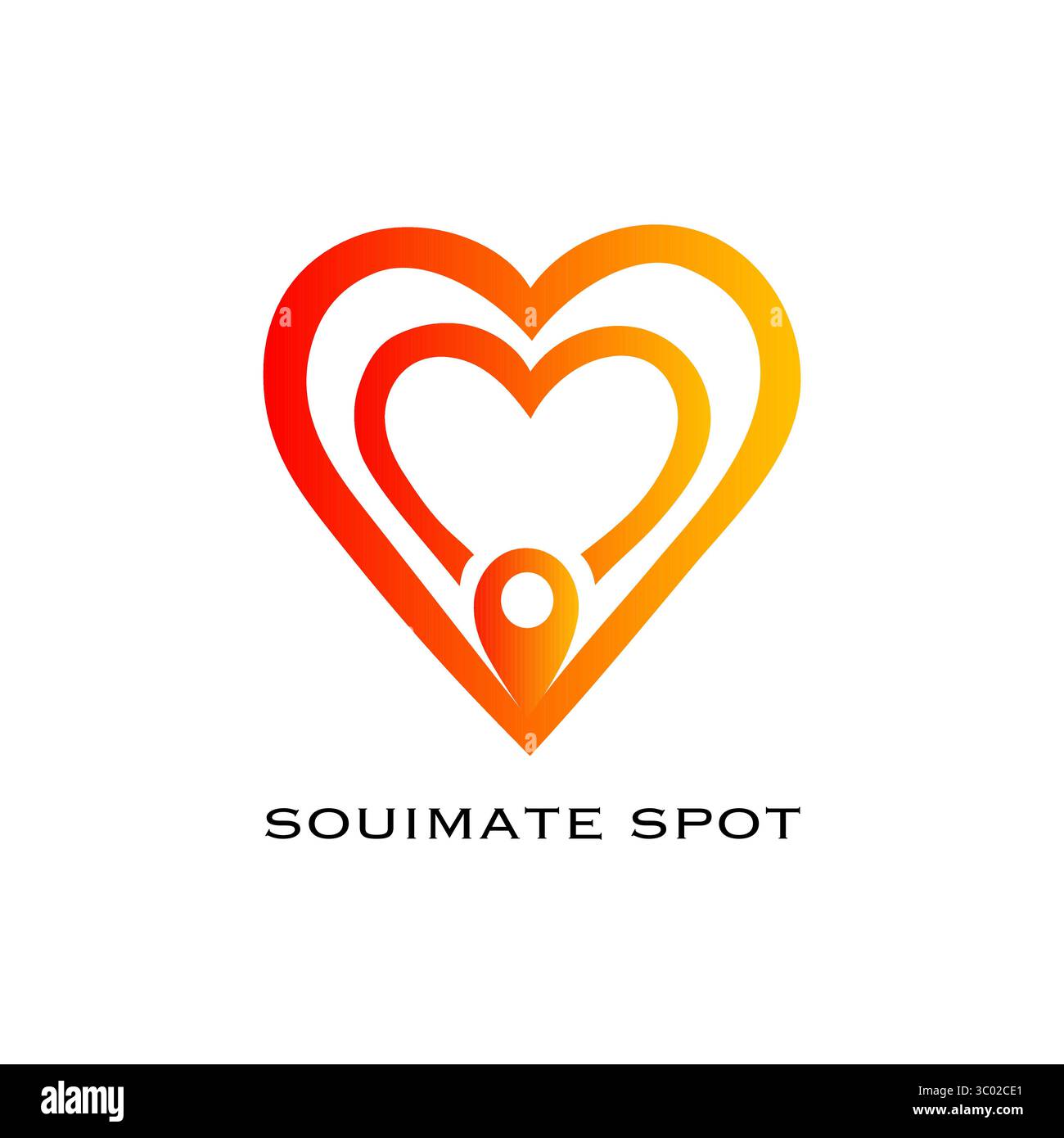Heart figure icon. Human connection symbol. Love Vector graphic ...