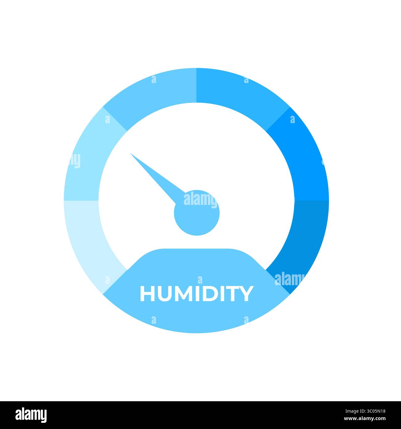 Hygrometer, Humidity meter, Climate control tool. Vector illustration ...