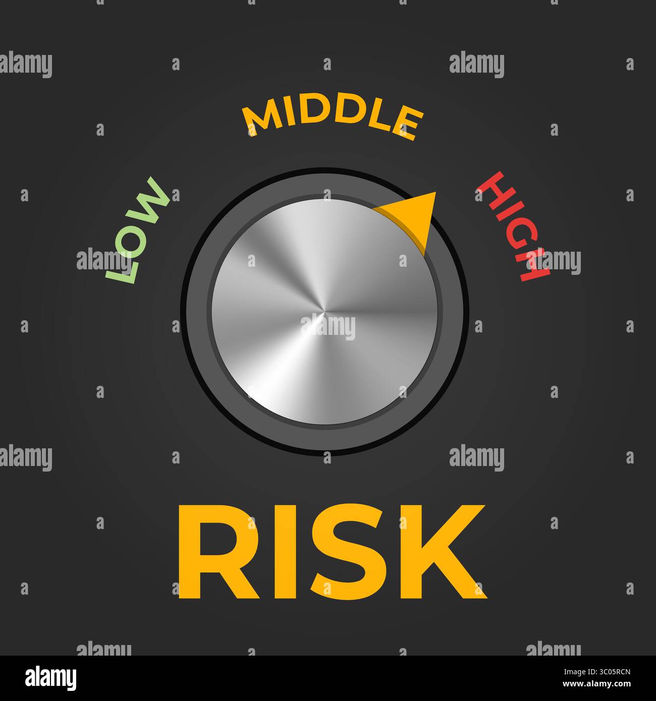 Risk meter icon concept. Vector illustration Stock Vector Image & Art ...