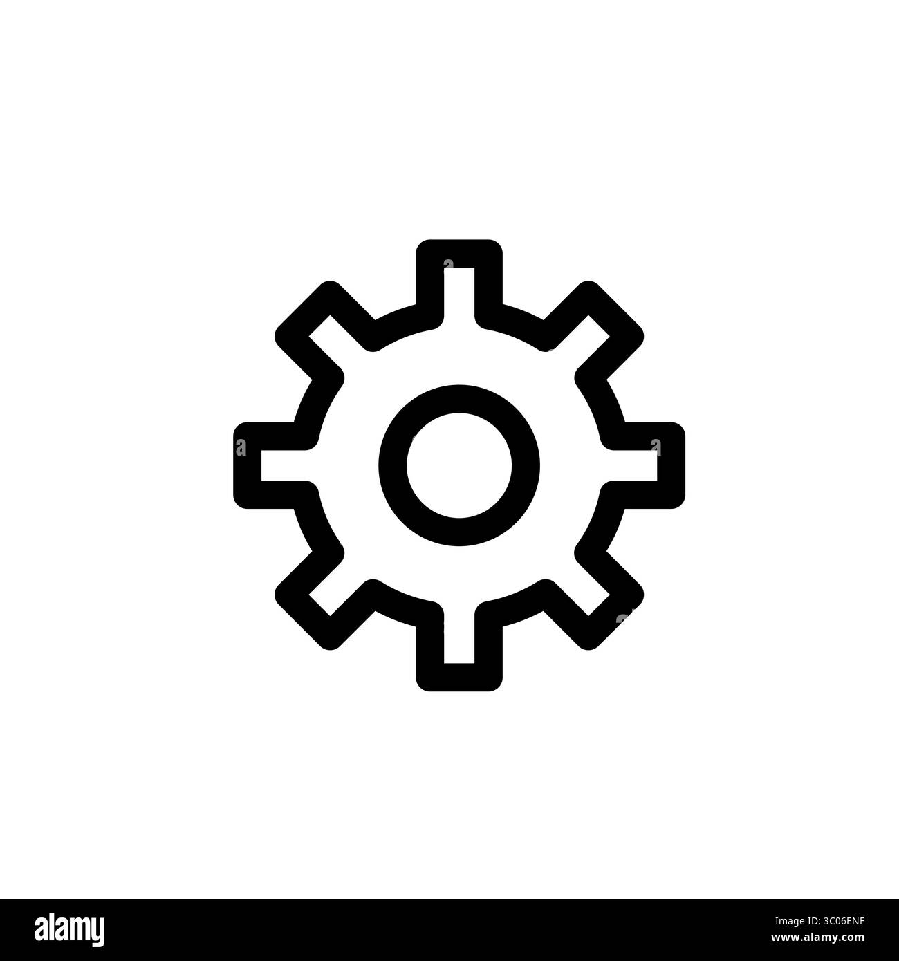Icon Interface user Website Setting Button Vector Outline style Stock Vector
