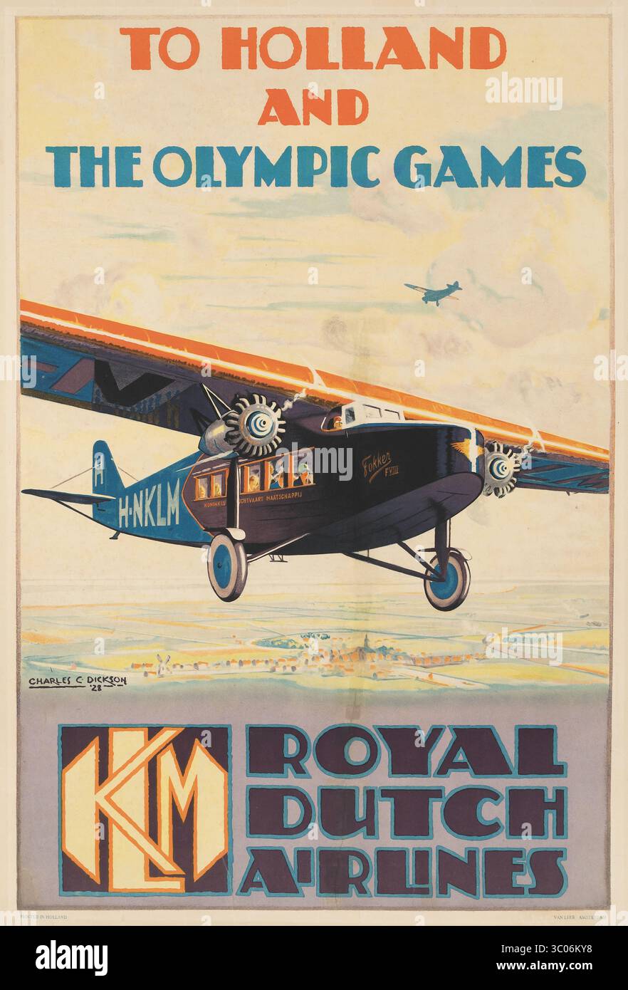 K.L.M  DUTCH AIRLINES パンフレット レトロ 希少 Vintage poster – KLM - Nach New York mit der KLM, Royal