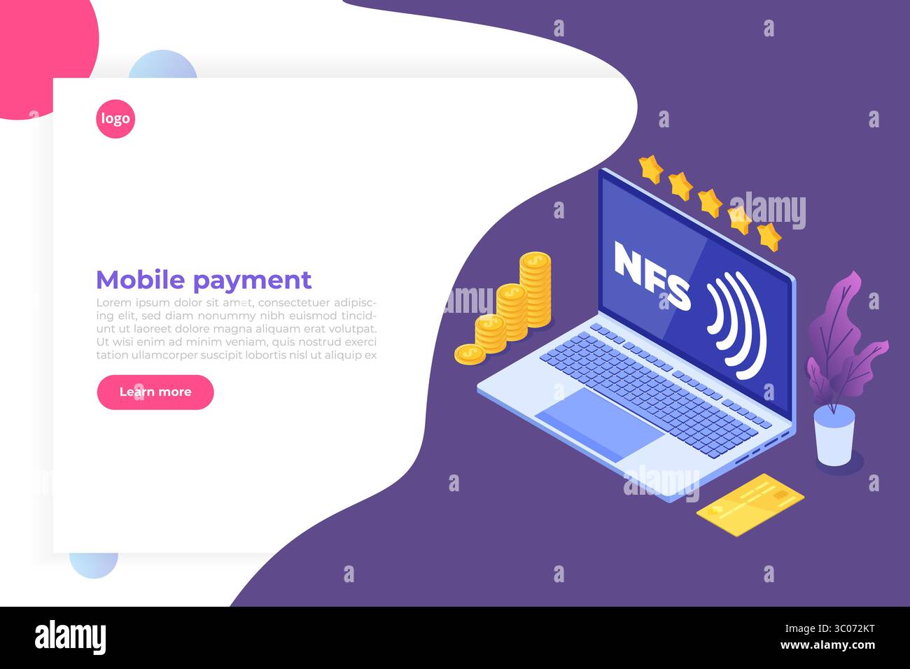 NFS - Network File System isometric. Vector illustration Stock Vector ...