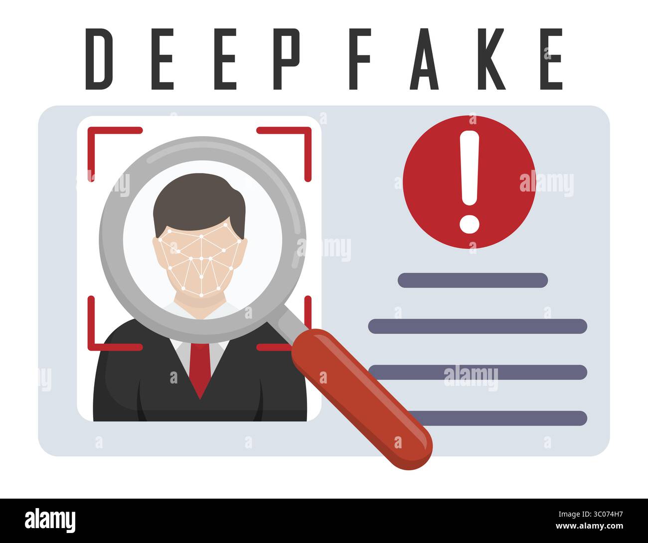Inspecting face Stock Vector Images - Alamy