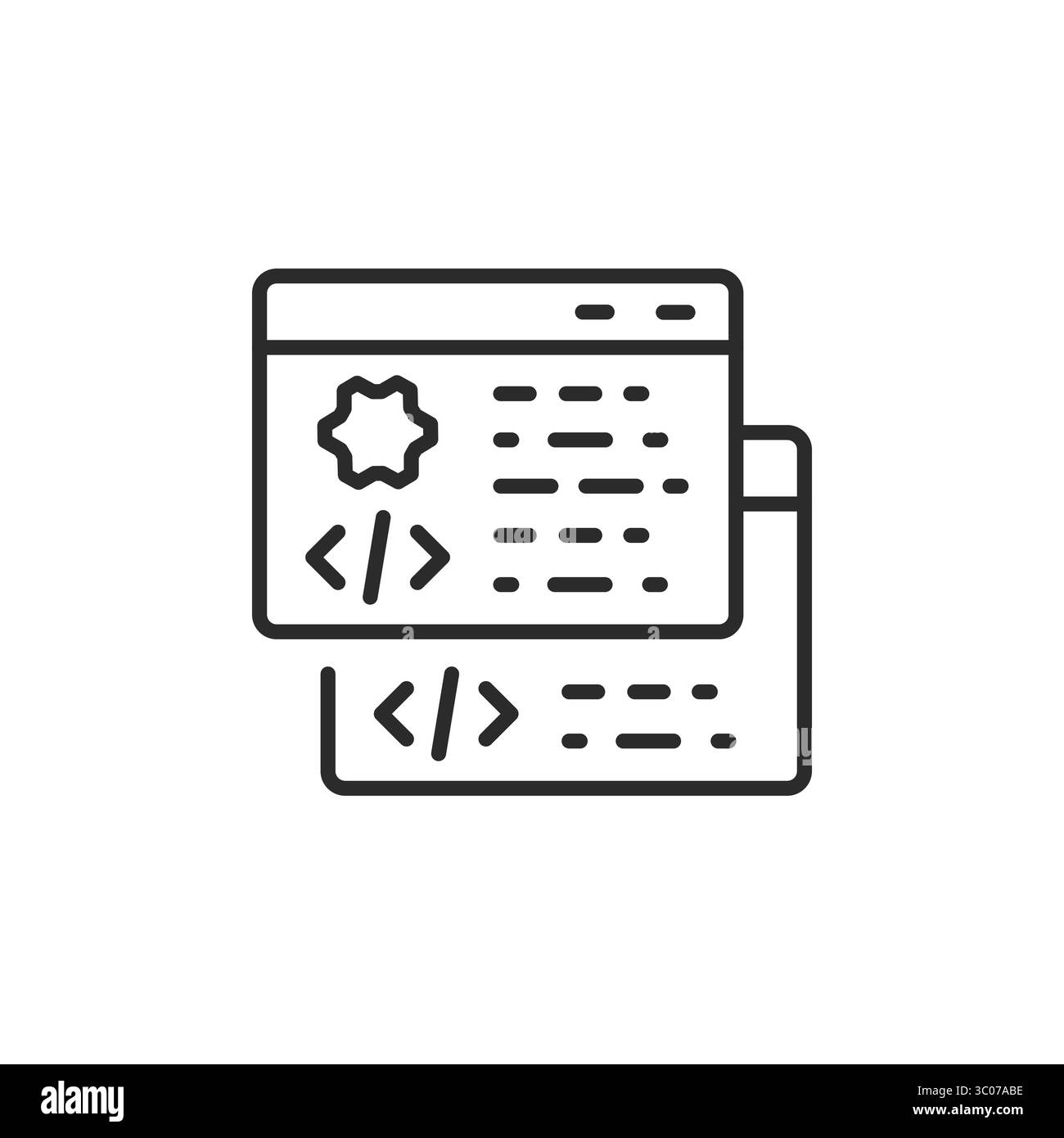 Code Window icon Stock Vector Image & Art - Alamy