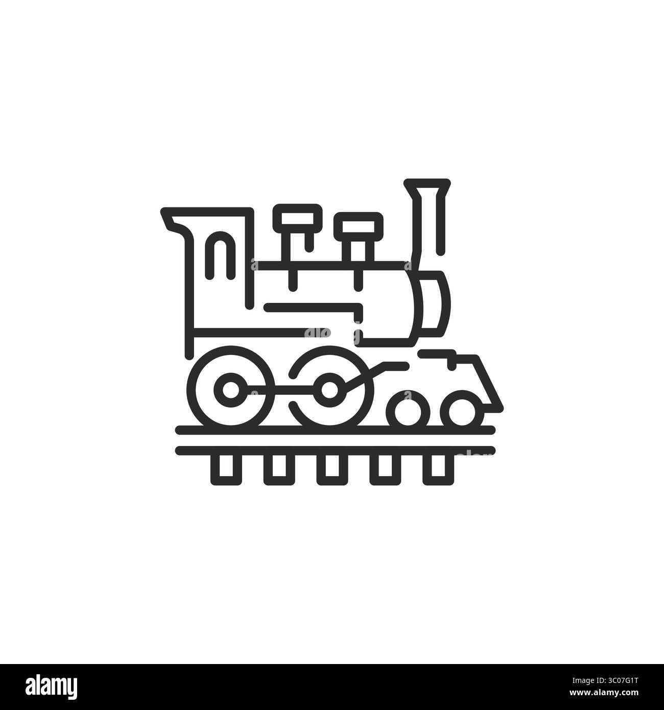 Vintage steam train locomotive Cut Out Stock Images & Pictures - Alamy
