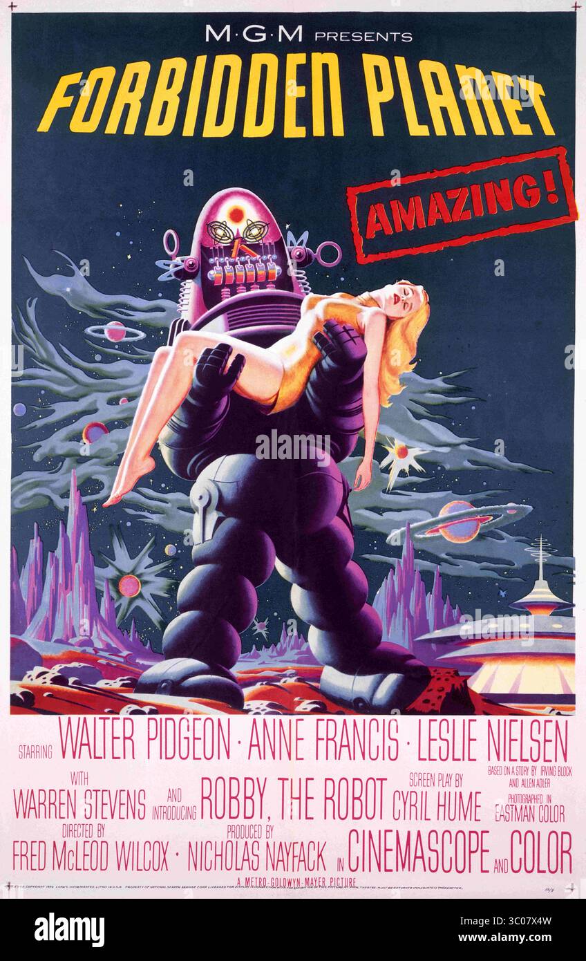 Forbidden planet poster hi-res stock photography and images