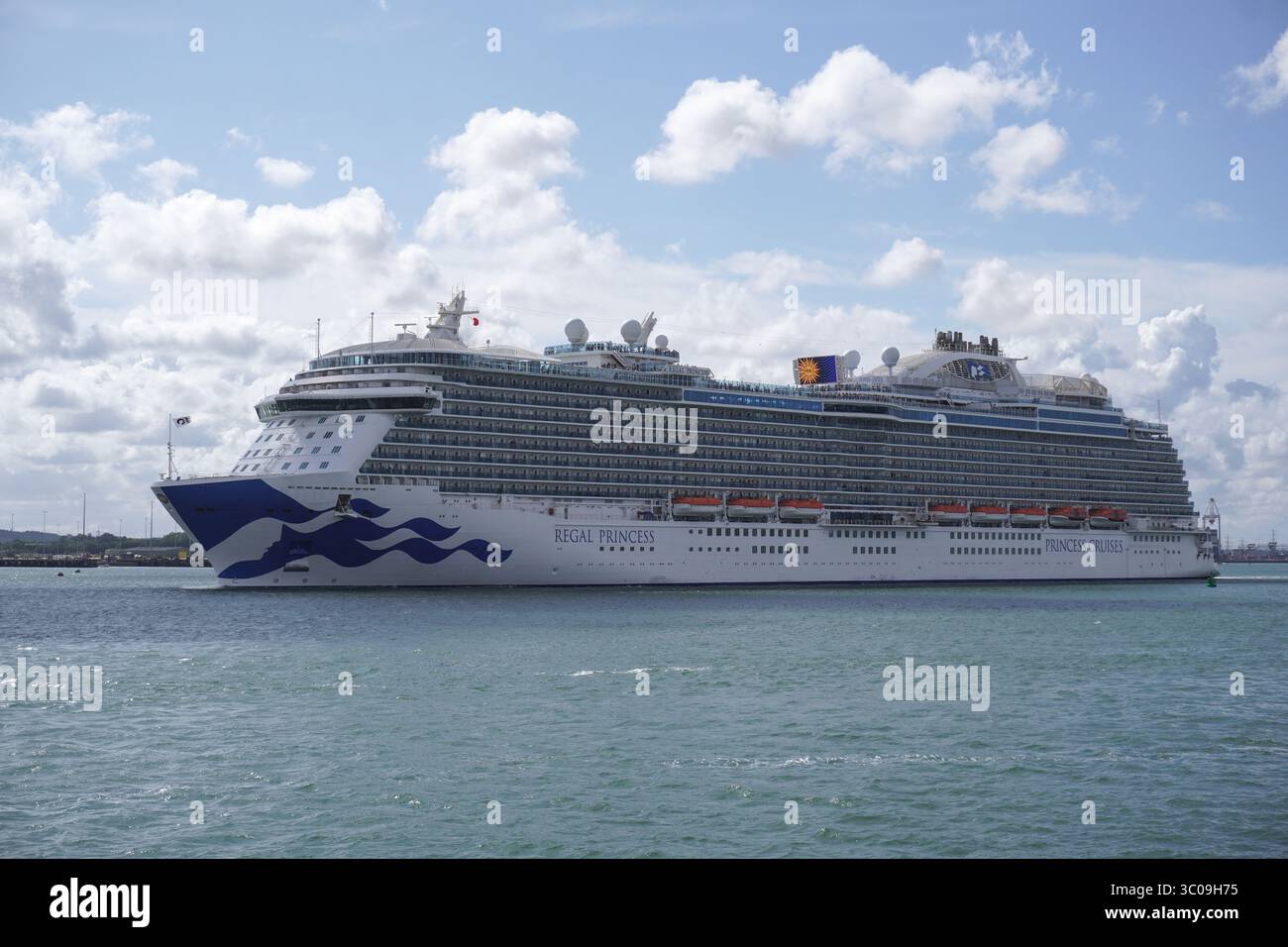 Cruise ship Regal Princess on voyage from port of Southampton UK 20 ...