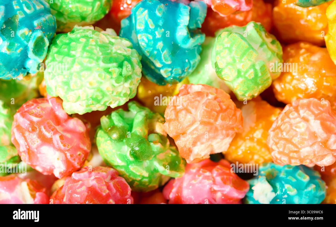 Carmel Corn  or Candy Corn Closeup Stock Photo