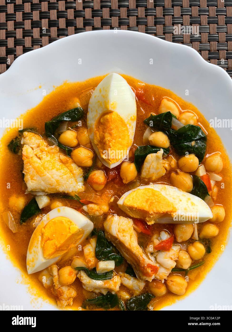 Potaje de vigilia, traditional Spanish Holy Week dish. Spain. - Smartphone Captured Stock Image