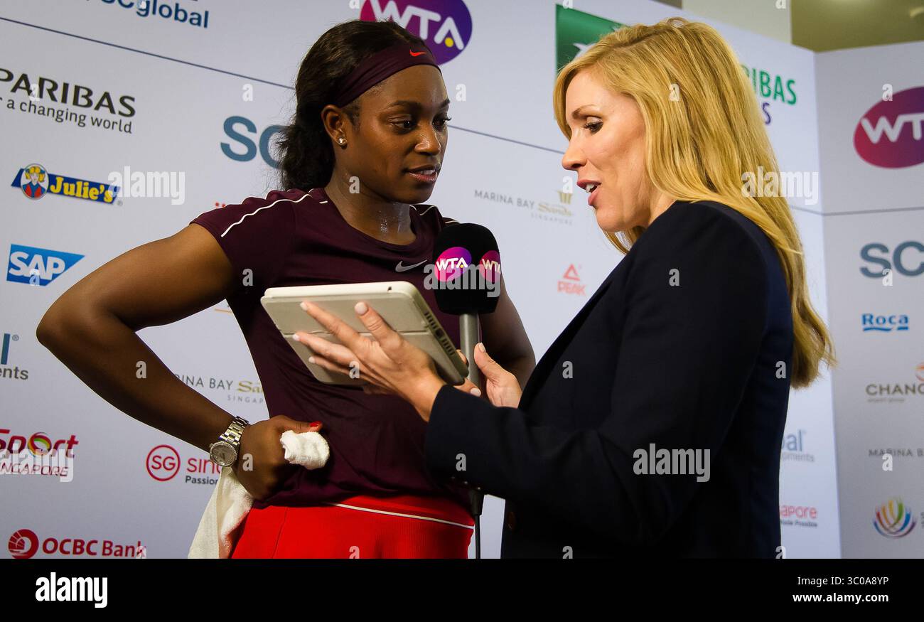 October 25 2018 Kallang Singapore Sloane Stephens Of The United