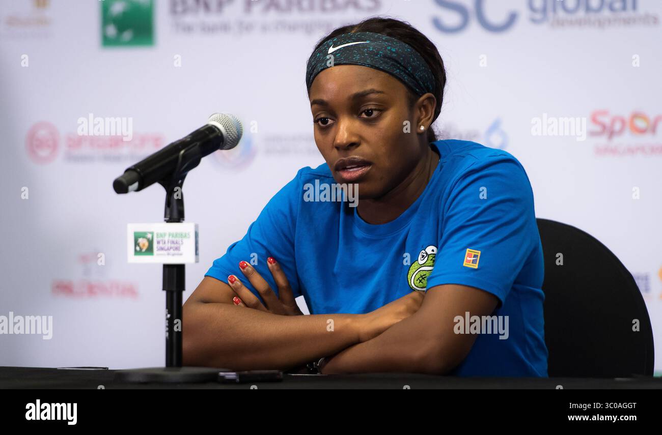 October 26 2018 Kallang Singapore Sloane Stephens Of The United