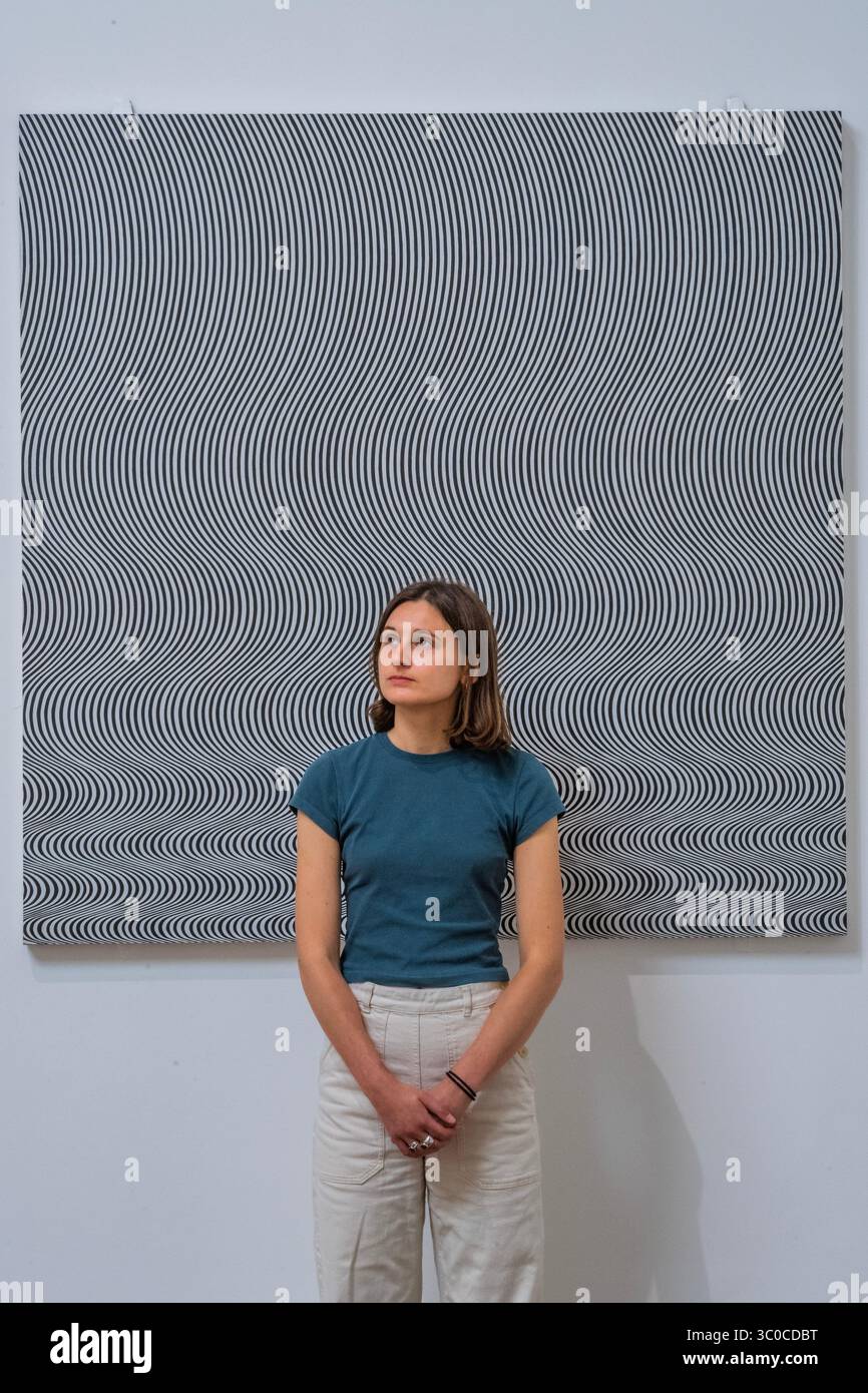 London, UK. 21st July, 2025. Fall 1963 - A new display of Bridget Riley ...