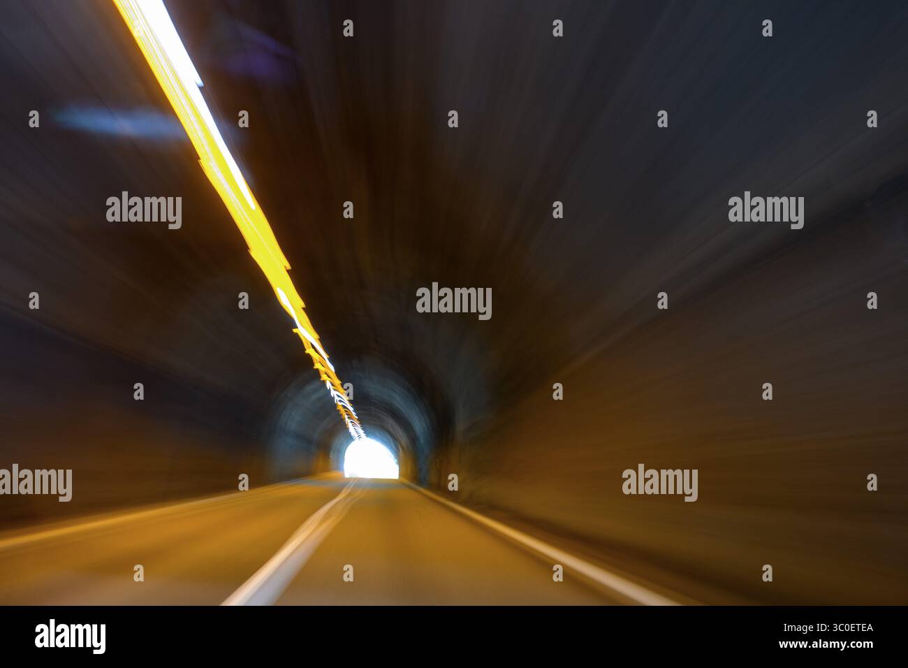 Driving on long narrow road hi-res stock photography and images - Alamy