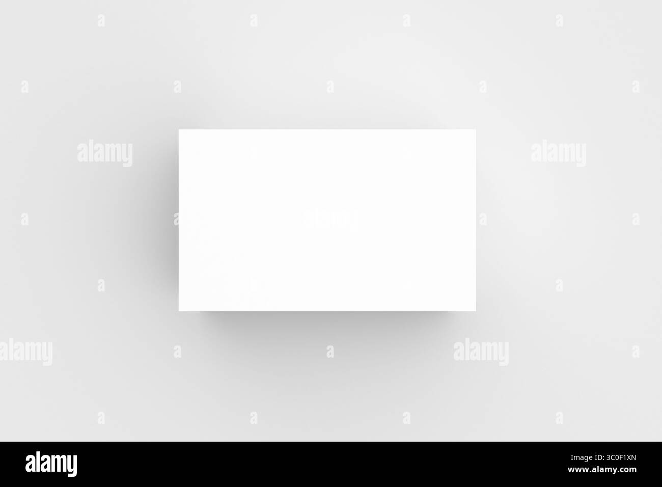 Top view of a white podium or platform with a rectangular shape on ...