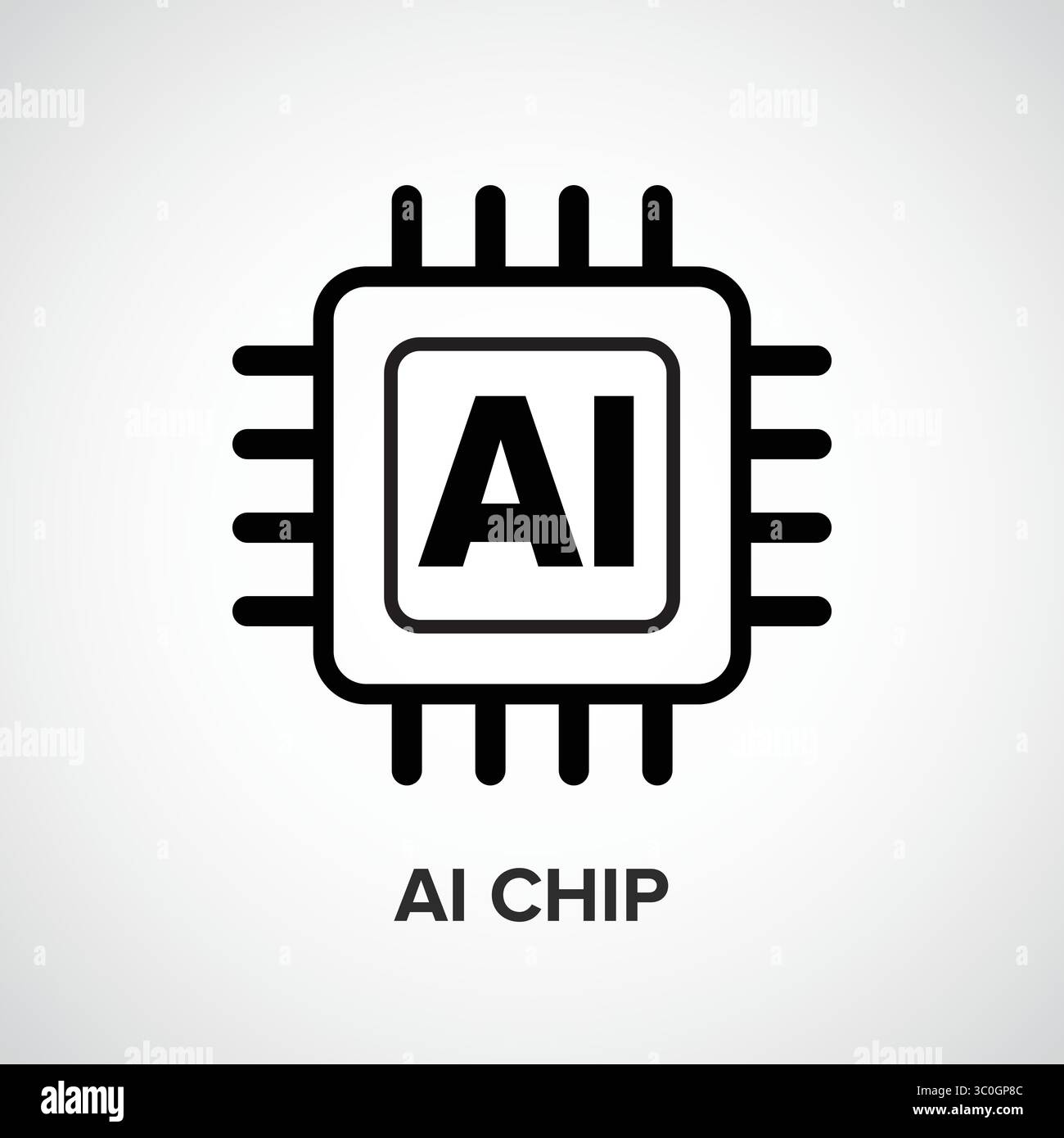 Advanced computer chip Stock Vector Images - Alamy