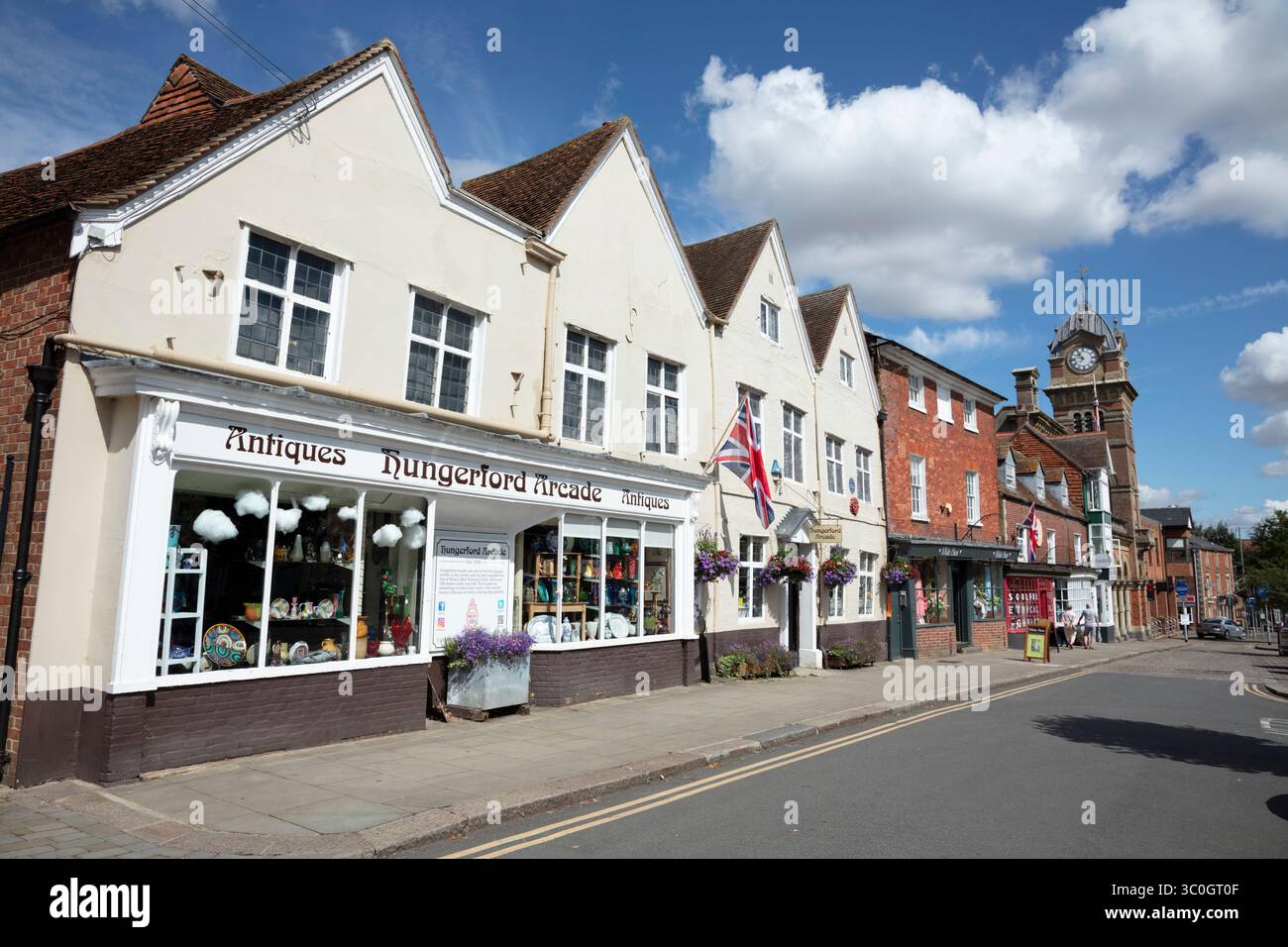 Hungerford Arcade antique shop on the High Street, Hungerford, Berkshire, England, United Kingdom, Europe Stock Photo