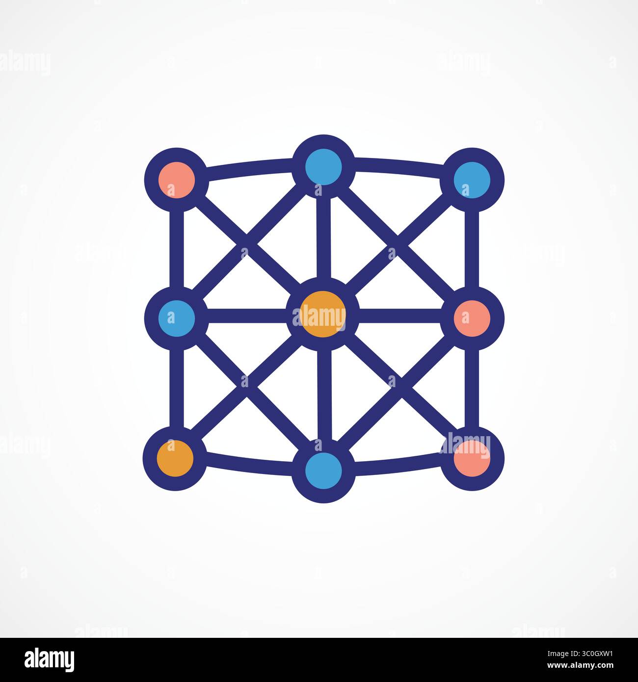 Deep Learning Layers Icon – Neural Architecture Technology, Vector sign. Symbol, logo illustration. Vector graphics for Presentation and other Stock Vector