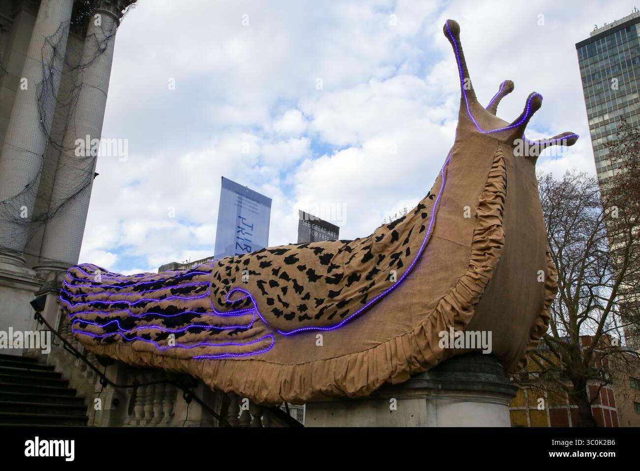 December 2, 2018 - London, United Kingdom - Giant and illuminated ...