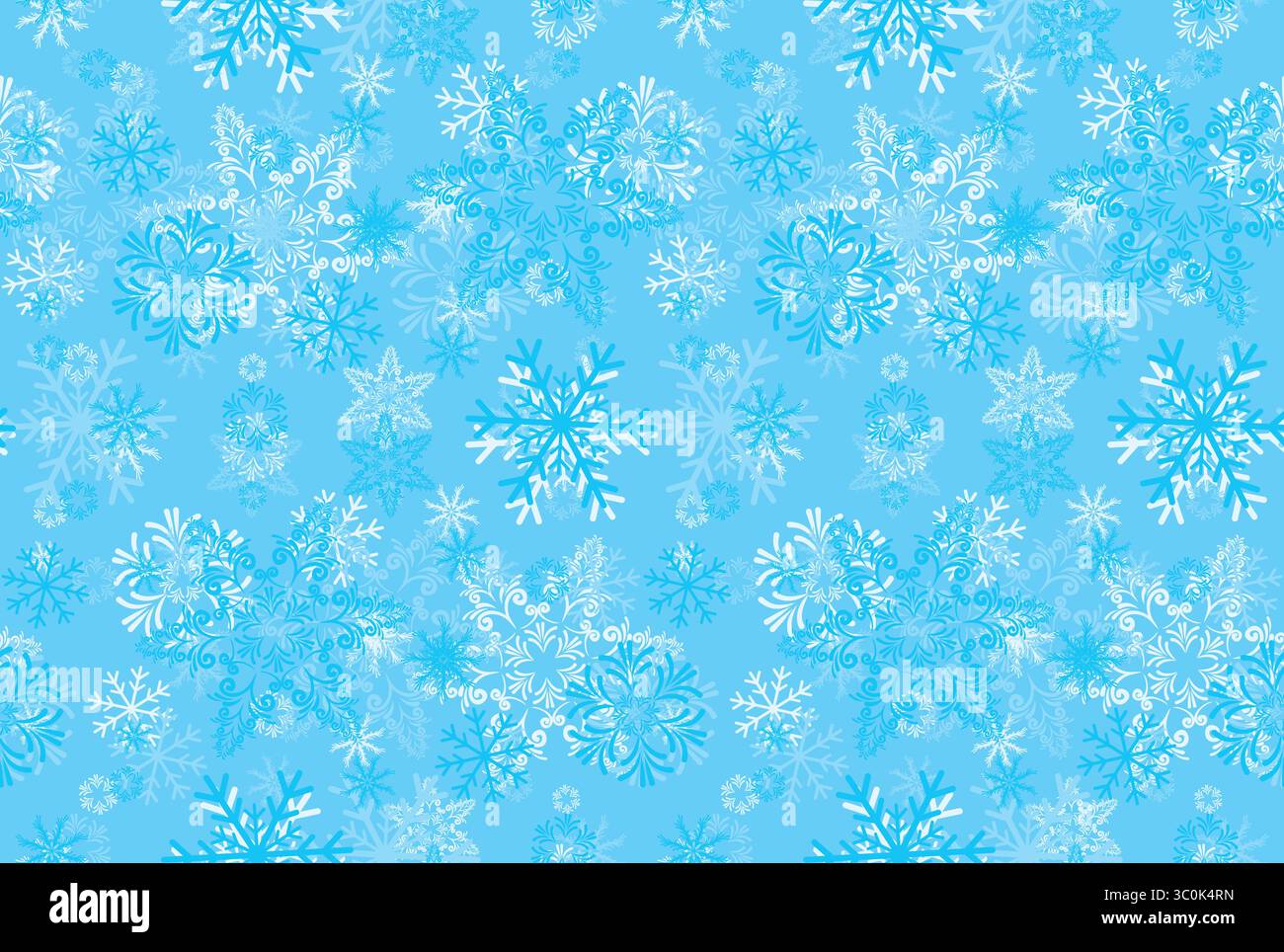Seamless background with snowflakes. Stock Vector