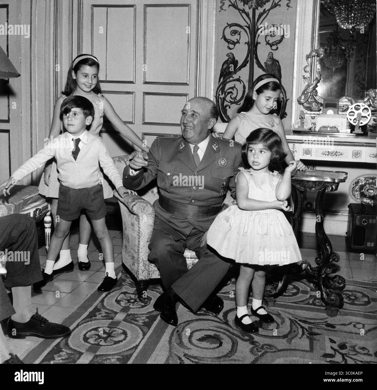 Head of State and President of Spanish Government Francisco Franco ...