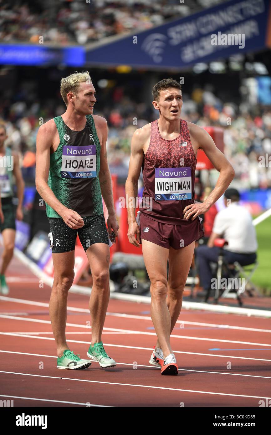 Oliver Hoare of Australia and Jake Wightman of Great Britain competing ...