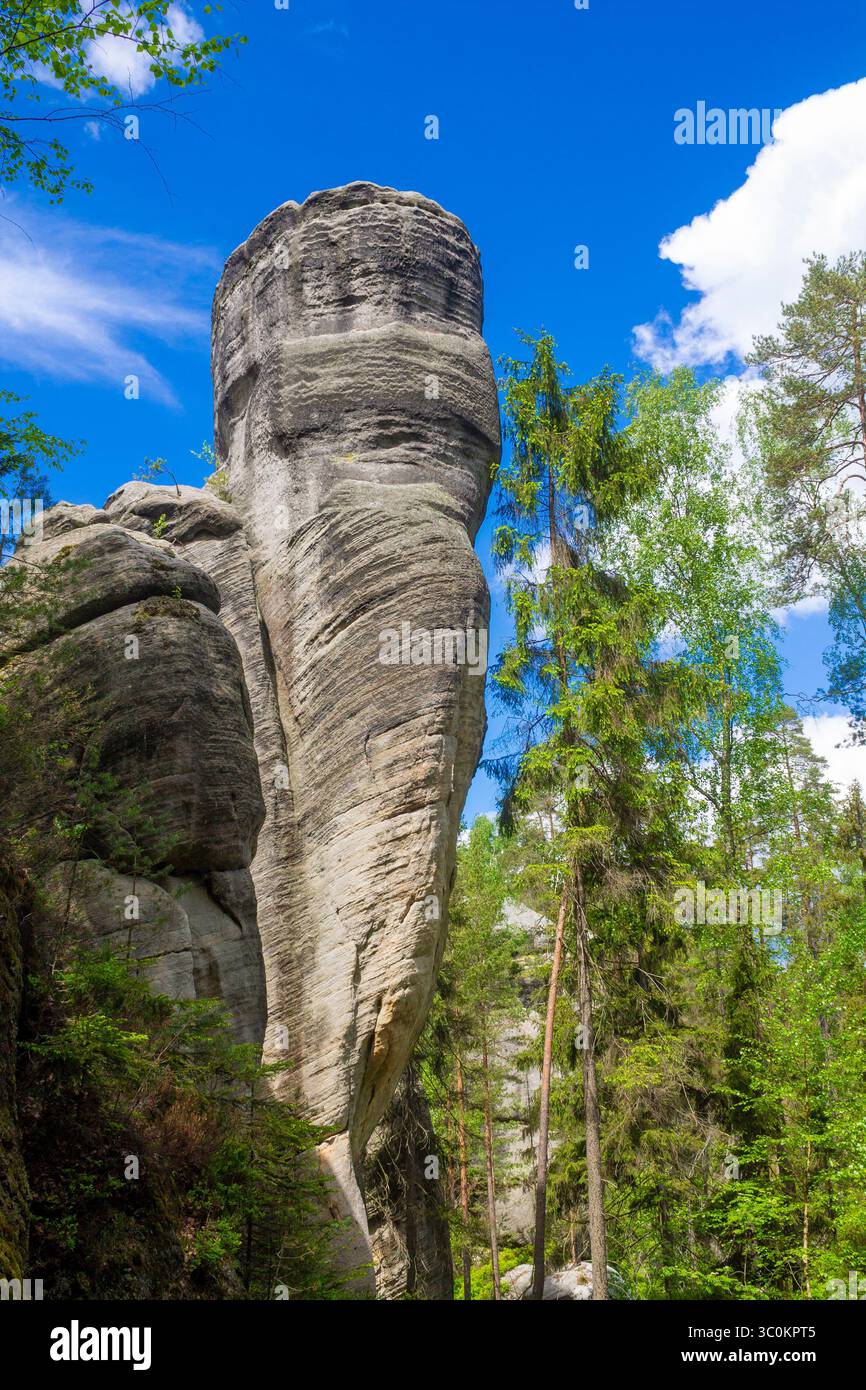 Adrspach Teplice Skaly Rocks natural rock formation towers in Czech ...