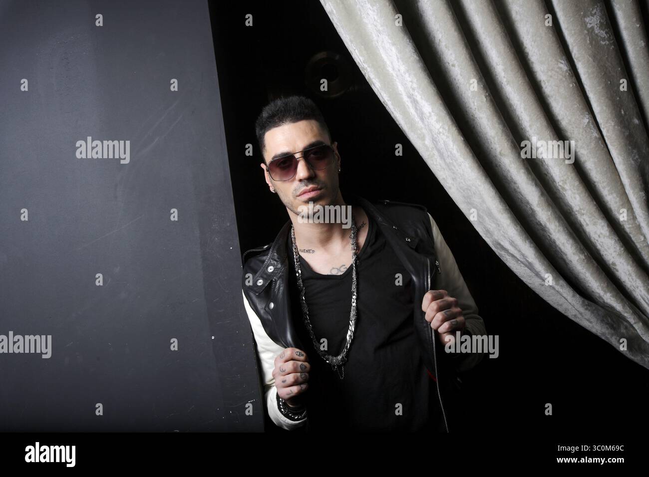 The rapper Marracash (Fabio Rizzo) during a photo shooting at the MTV ...