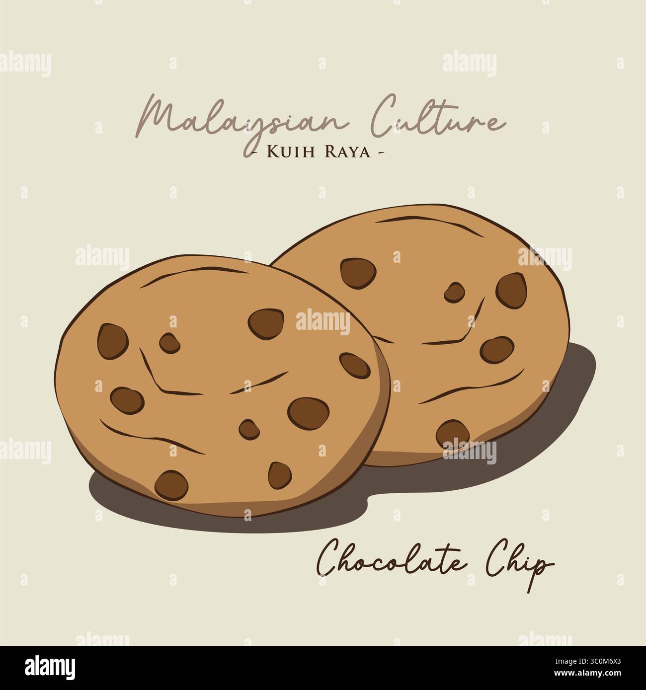 Vector illustration of famous Malaysian traditional Eid festive dessert ...