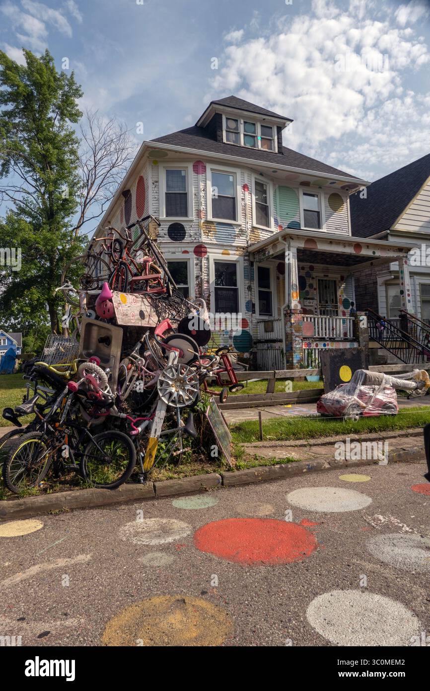 Heidelberg project in the McDougall Hunt neighborhood of Detroit Michigan Stock Photo