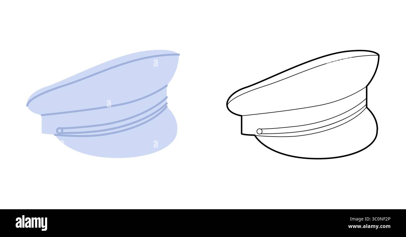 Peaked Cap with Peak. Hat for Head Fashion accessory clothing technical ...