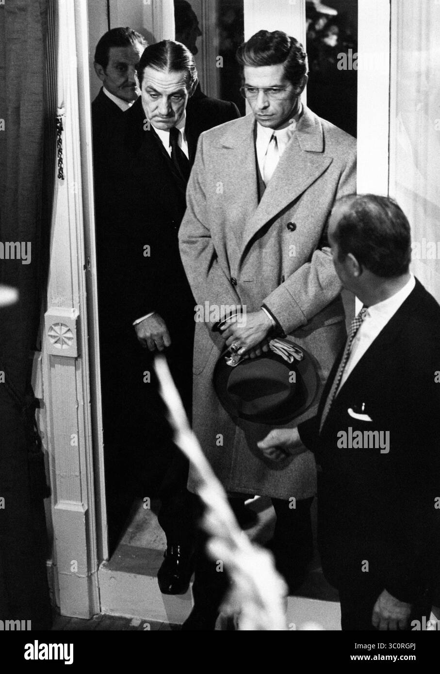 British director Terence Young giving directions to Italian actors ...