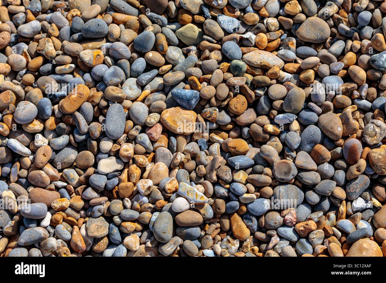 Pebbles on the beach Stock Photo