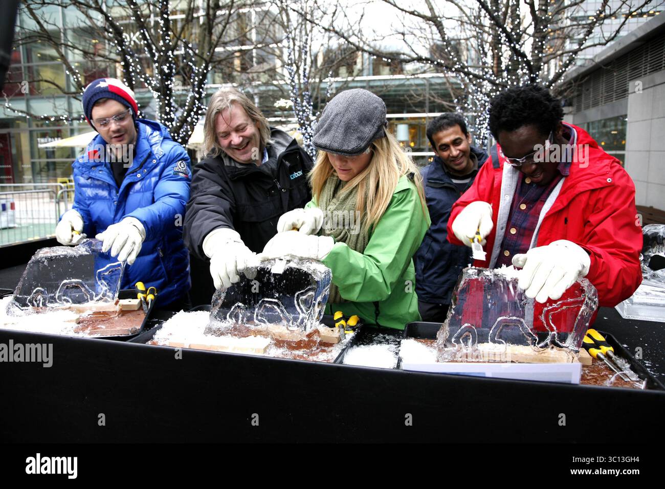 The Blue Peter Presenters - Andy Akinwolere, Helen Skelton and Barney ...
