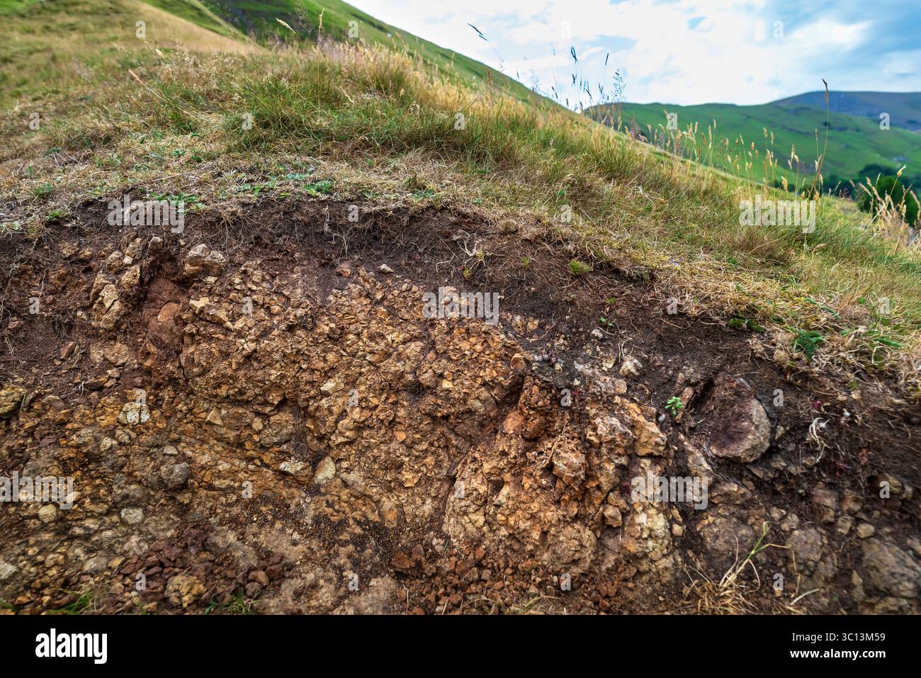 The Speedwell Vent, a volcanic ash deposit at the base of Long Cliff ...