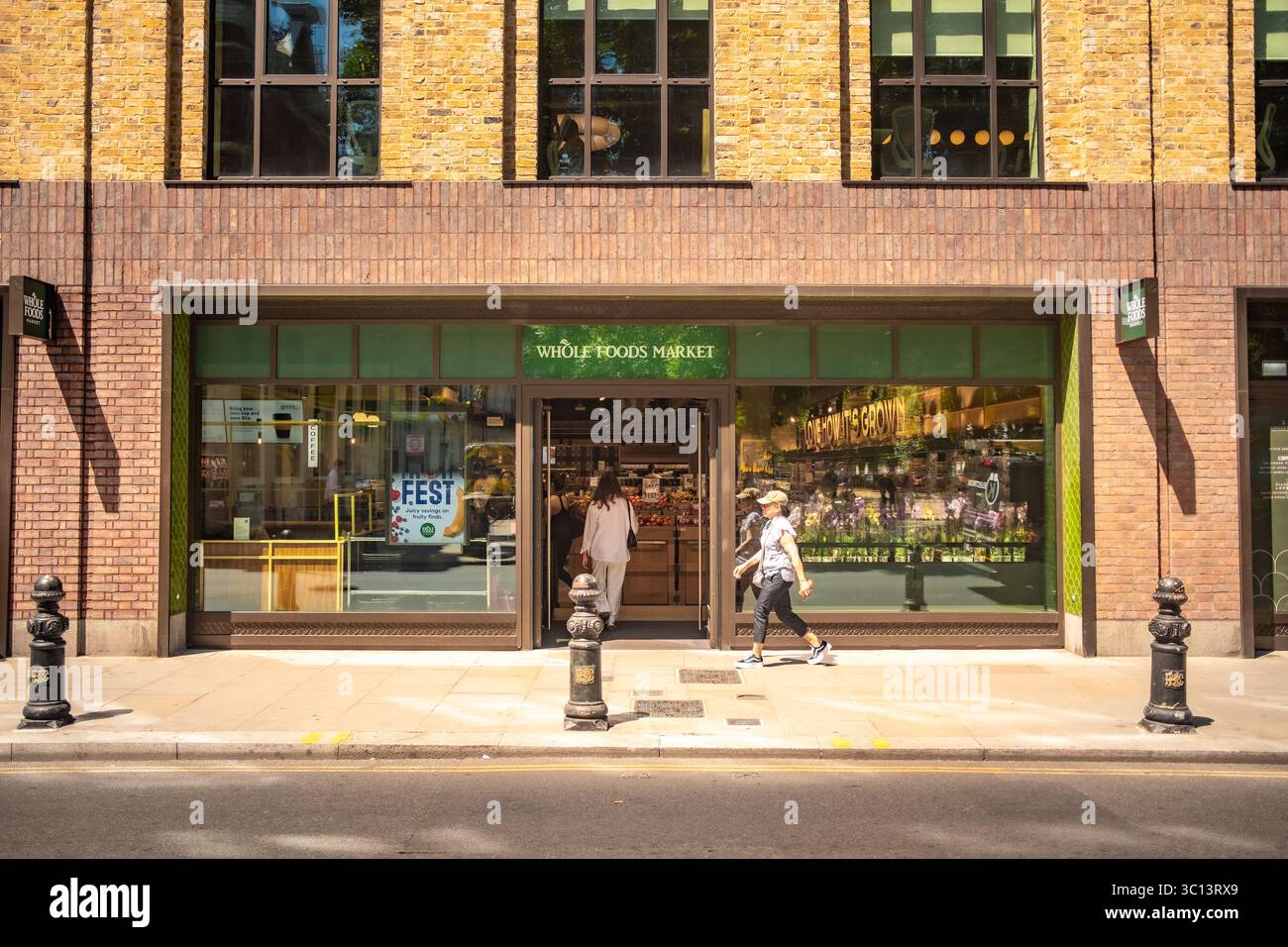 LONDON- JULY 10, 2025: Whole Foods Market  on the Kings Road in Cheslea, SW3. Stock Photo