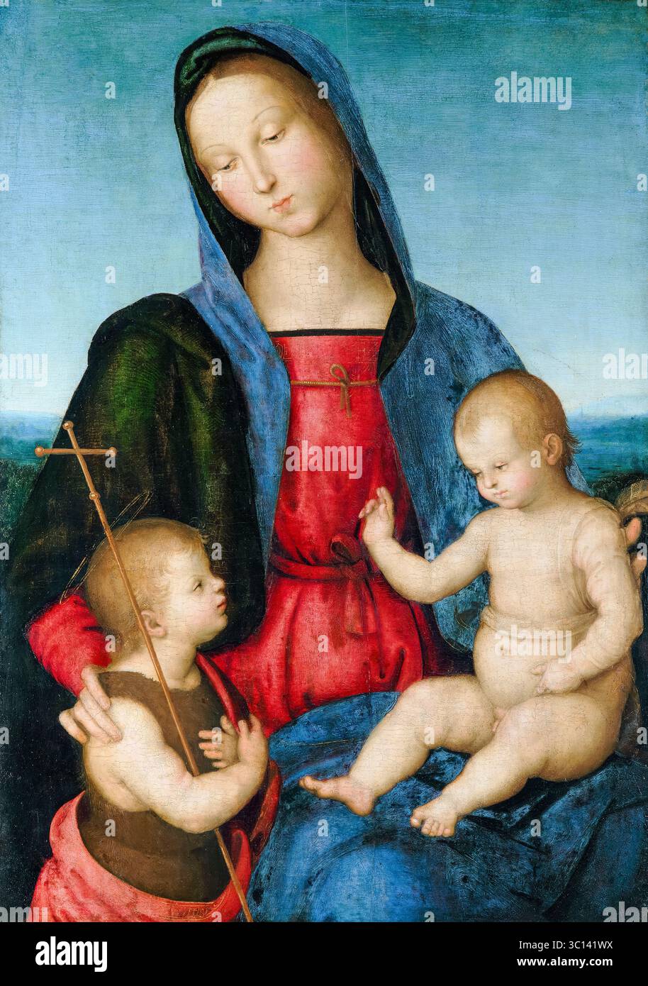 Maria Raphael Raffaello Sanzio da Urbino called Raphael, Mary with the Child blessing ...
