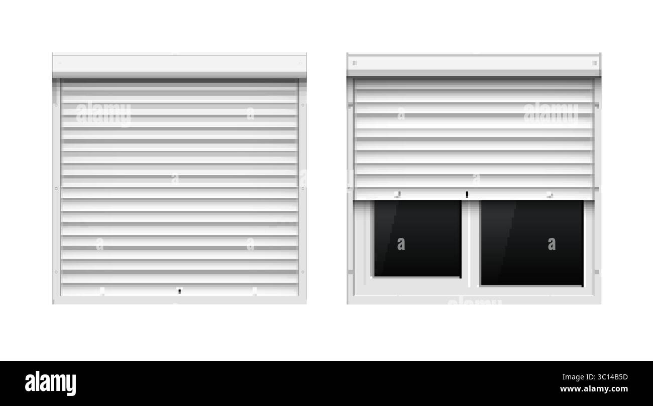 Roller shutters windows closed open control. Security roller window ...