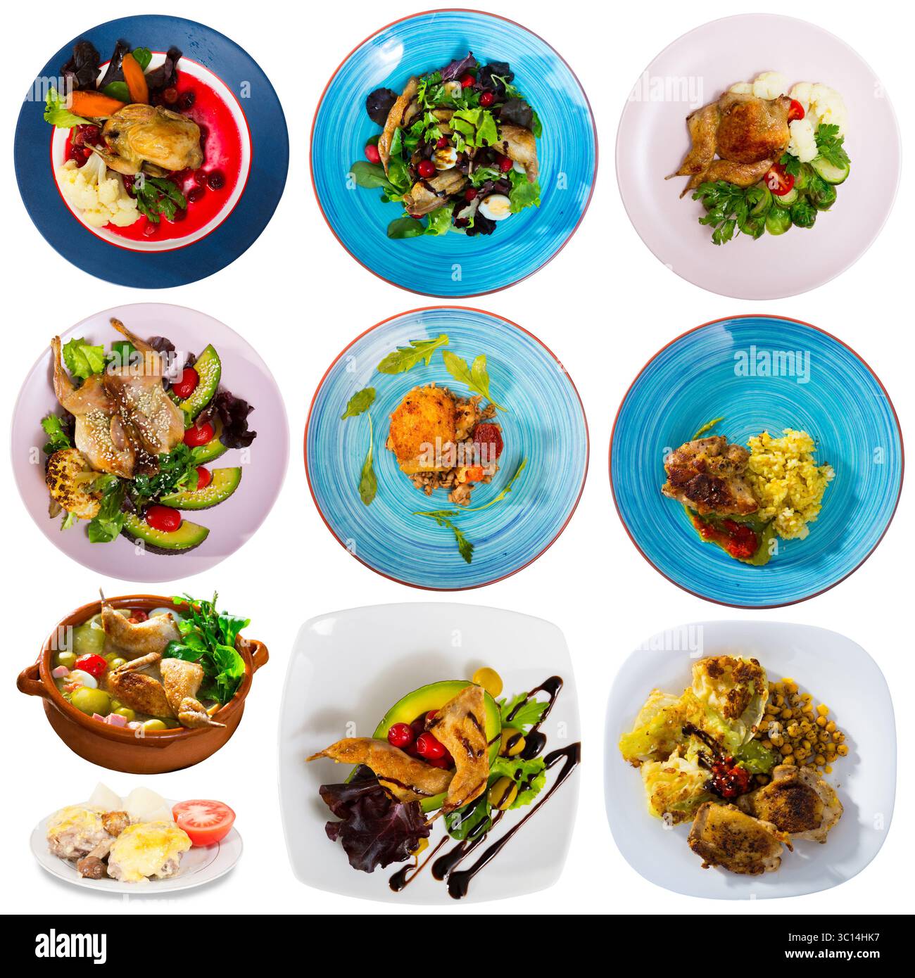 Set of poultry food isolated Stock Photo - Alamy