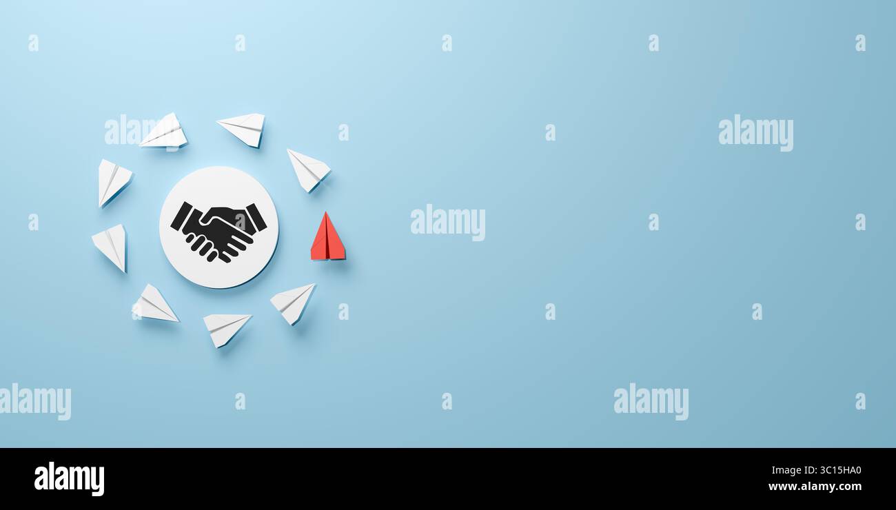 Illustration handshake representing agreement hi-res stock photography ...