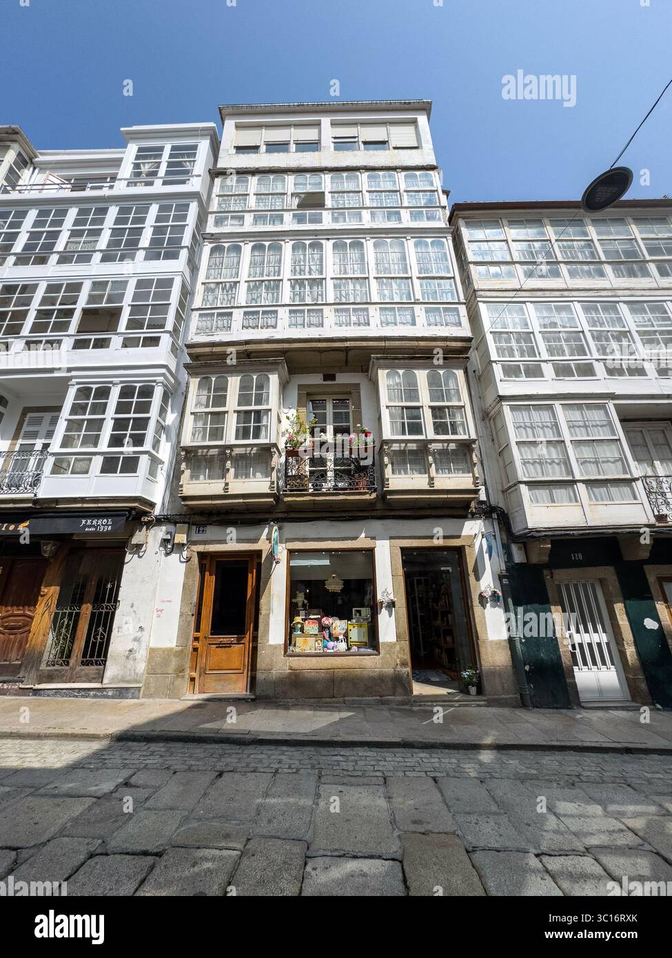 Rua Real, Ferrol, A Coruña province, Galicia, Spain - Smartphone Captured Stock Image