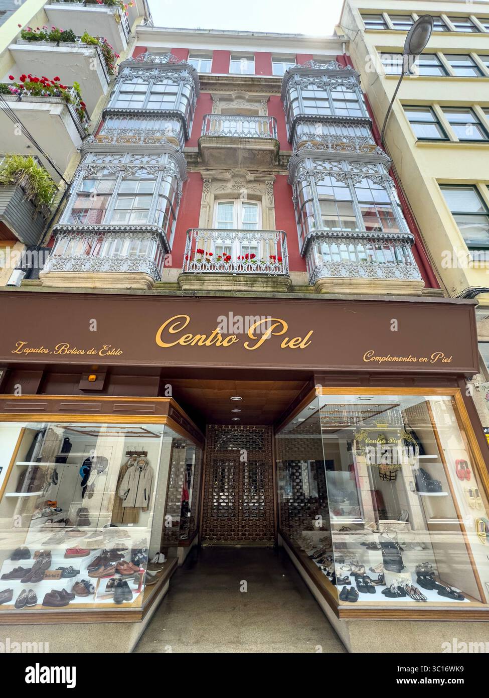 Centro Piel, shoe shop, Rua Real, Ferrol, A Coruña province, Galicia, Spain - Smartphone Captured Stock Image