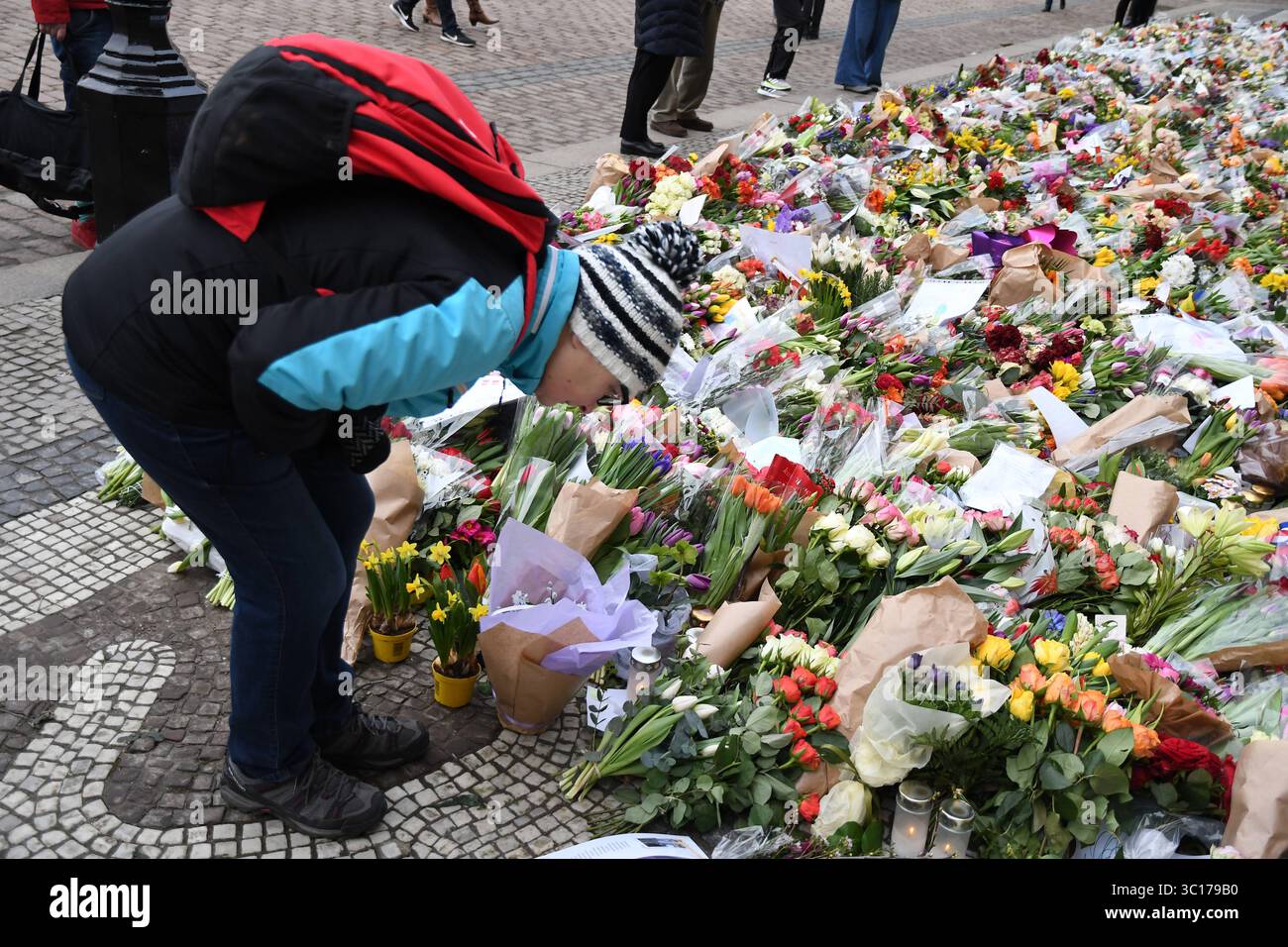 Copenhagen /Denmark / 18 February.2018 Danes are still paying respect ...