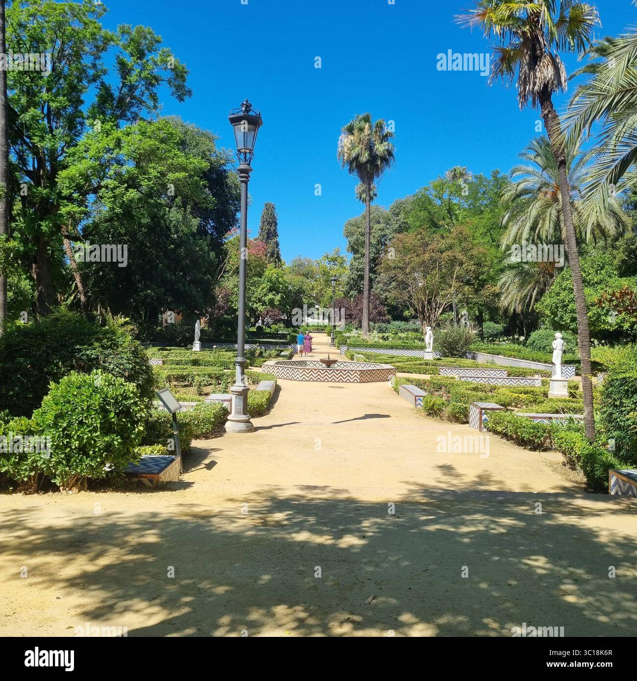 Landscape of Parque de Maria Luisa - Smartphone Captured Stock Image